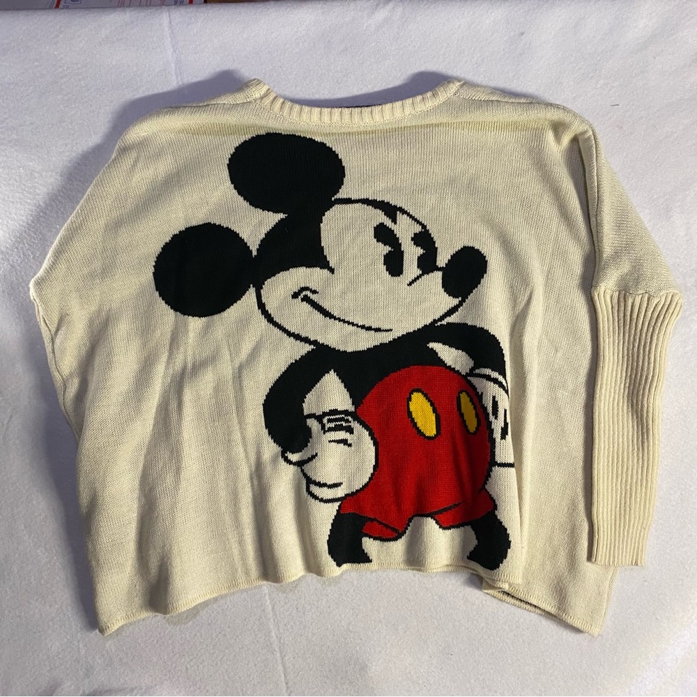 Disney Mickey Mouse Oversized Boxy Sweater Medium - Picture 3 of 5
